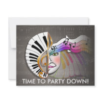 Invitation - Music Mask by PopArtDiva Invitation - Music Mask