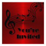 Invitation - Musical -Notes