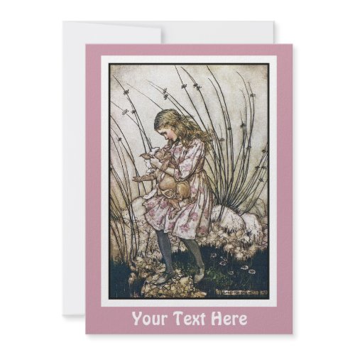 Invitation or Announcement: Alice and Wonderland invitation