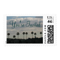 Invitation Palm Trees postage by DonnaGrayson Invitation Palm Trees postage