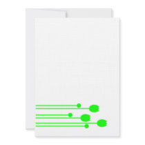 Invitation party birthday floral green flower tuli