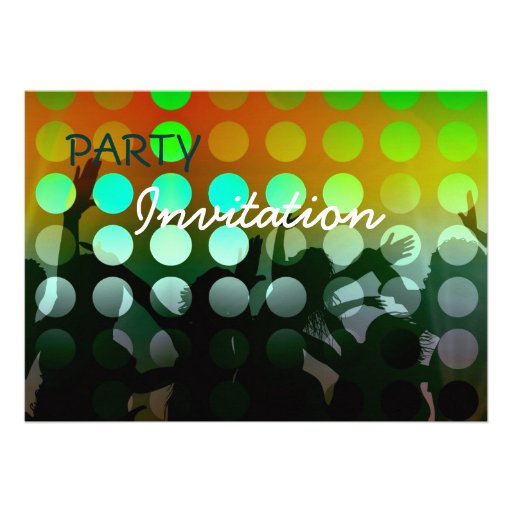 Invitation Party Rave 5" X 7" Invitation Card Zazzle