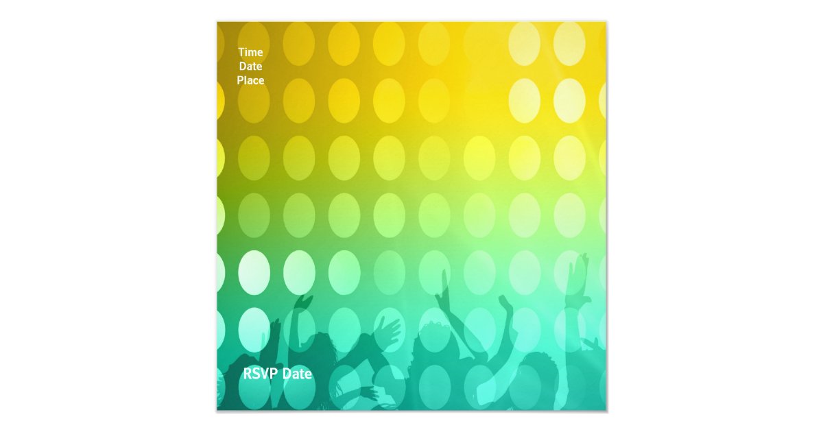 Invitation Party Rave Zazzle