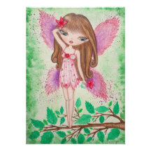 Invitation "Pink Blossom" Fairy