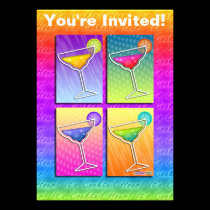 Invitation - Pop Art Margaritas invitations