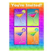 Invitation - Pop Art Margaritas