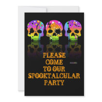 Invitation - POP ART SKULLS