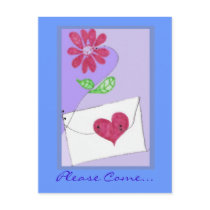 Invitation postcards