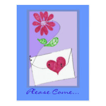 Invitation postcards