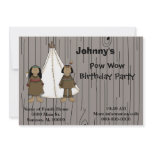 Invitation-Pow Wow Birthday Party