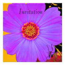 Invitation Purple Flower invitations