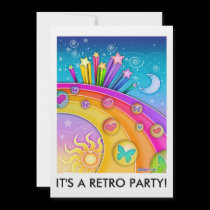 Invitation - Retro Pop Art Martinis invitations