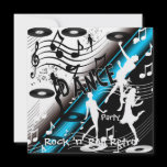 Invitation Rock 'n' Roll Retro Dance Party
