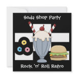 Invitation Rock 'n' Roll Retro Soda Shop Party
