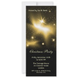 Invitation slim with gold stars