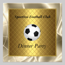 Invitation Soccer Dinner party Football invitations