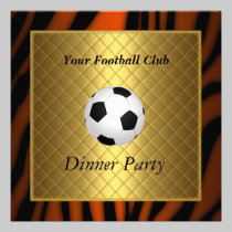 Invitation Soccer Dinner party Football invitations
