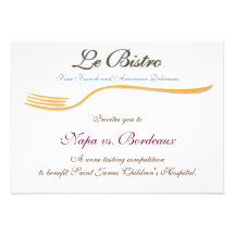 Invitation Template Fine Dining French
