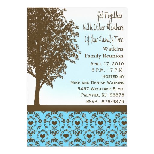 Invitation to a Family Reunion (front side)