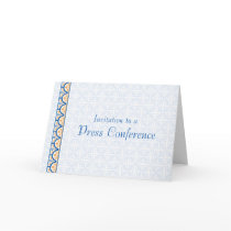 Invitation to a Press Conference cards