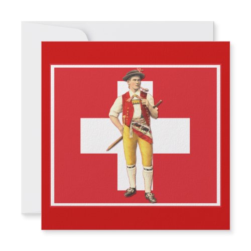 August 1 Swiss National Day / Schweizer Bundesfeier: Invitation Cards for Cookout or BBQ