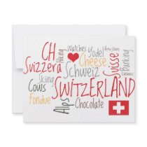Invitation to a Swiss Theme Event