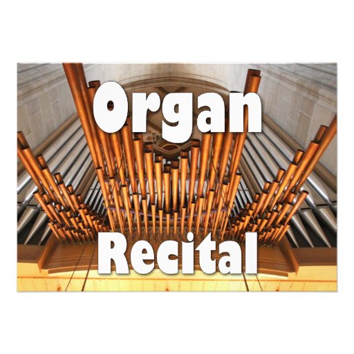Invitation to an organ recital - Ulm pipes