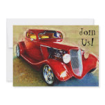 Invitation to Celebration with Classic Car