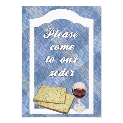 Invitation to Passover Seder