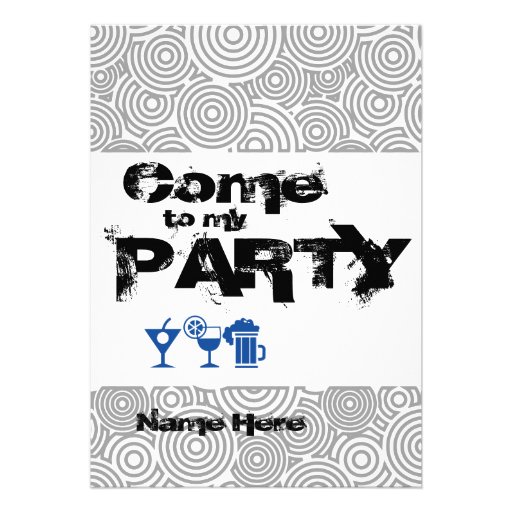 Invitation to personalize Eats to my Party