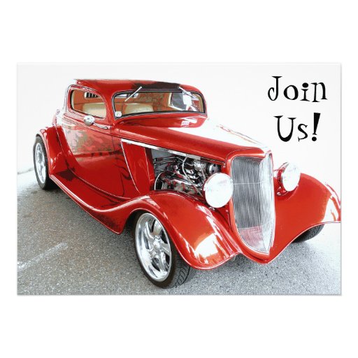 Invitation to Retirement Party, Birthday, Car Show