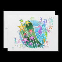 Invitation -  Under The Sea Pop Art invitations