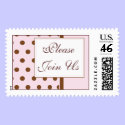 Invitation Wedding Postage Stamp