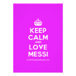 [Crown] keep calm and love messi  Invitations