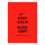[Electric guitar] keep calm rock on!!!  Invitations