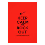 [Electric guitar] keep calm and rock out  Invitations