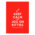 [Skateboard] keep calm and jog on kitties  Invitations