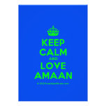 [Crown] keep calm and love amaan  Invitations