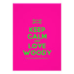 [UK Flag] keep calm and love woody  Invitations