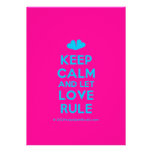 [Two hearts] keep calm and let love rule  Invitations