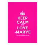 [Crown] keep calm and love -marye  Invitations