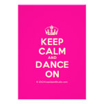 [Dancing crown] keep calm and dance on  Invitations