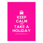 [Campervan] keep calm and take a holiday  Invitations