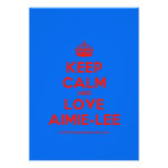 [Crown] keep calm and love aimie-lee  Invitations