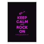 [Electric guitar] keep calm and rock on  Invitations