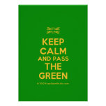 [UK Flag] keep calm and pass the green  Invitations