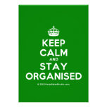 [Crown] keep calm and stay organised  Invitations