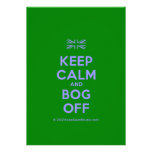 [UK Flag] keep calm and bog off  Invitations