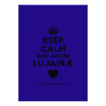 [Crown] keep calm and adore lujain.k [Love heart]  Invitations