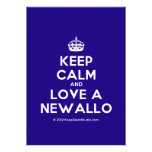 [Crown] keep calm and love a newallo  Invitations